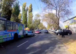 В столице произошла еще одна авария с участием троллейбуса