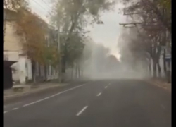 В центре Кишинева загорелся автомобиль