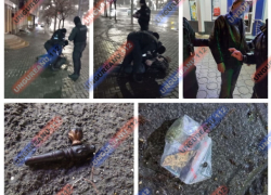 В центре Кишинева наркомана положили лицом в асфальт
