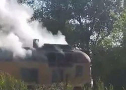 В Кишинёве загорелся локомотив, в поезде находились пассажиры