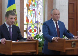 LIVE! Игорь Додон и Дмитрий Козак проводят брифинг для прессы