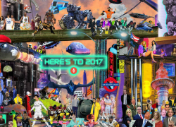 Самые впечатляющие и отвратительные события 2017 года разместили в одном рисунке