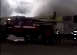 Пожар в бельцком магазине мобильных телефонов сняли на видео  