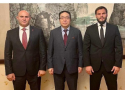 Кандидат на должность примара Бельц от ПСРМ: Максим Морошан и Павел Войку встретились с послом КНР в Молдове