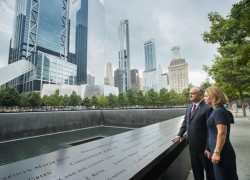 Президент и первая леди Молдовы посетили Ground Zero в Нью-Йорке