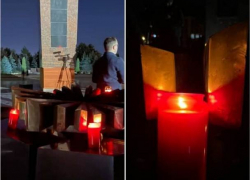 Кишиневцы зажигают свечи на Мемориале воинской славы 