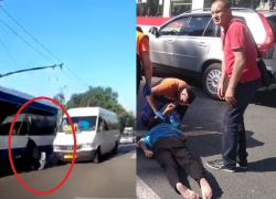 Женщину сбил джип, а мужчину маршрутка: драматические инциденты на Рышкановке попали на видео