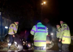 Погоню и задержание пьяного водителя в Единцах сняли на видео