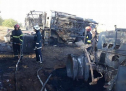 Крупный пожар в Кагуле уничтожил несколько единиц сельскохозяйственной техники