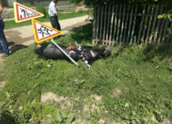 В Сынжерей мотоциклист попал в аварию, пытаясь удрать от полиции