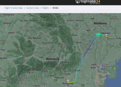 Самолет FlyOne совершил экстренную посадку в Бухаресте