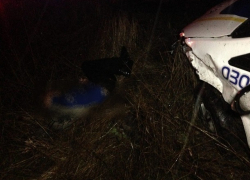 Расстрелянного украинского бандита, угнавшего полицейскую машину, показали на видео