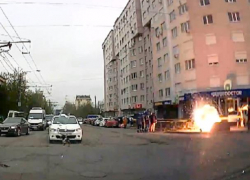 Короткое замыкание на Ботанике напугало автомобилистов и рабочих