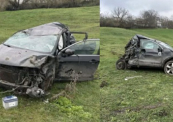 Девушка разбила всмятку автомобиль и чудом осталась жива