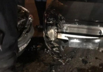 Авария на Ботанике: два автомобиля получили серьезные повреждения