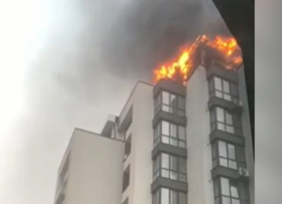 Локализован крупный пожар в одном из новостроев Кишинева