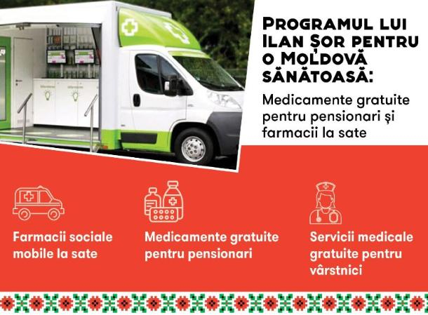 Программа Илана Шора для здоровой Молдовы: Бесплатные лекарства для пенсионеров и аптеки в селах
