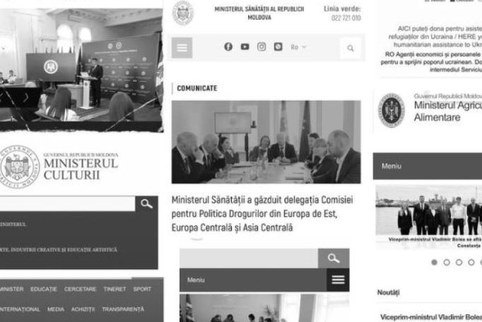 Из-за траура в Молдове сайты госорганов сделали в черно-белых цветах