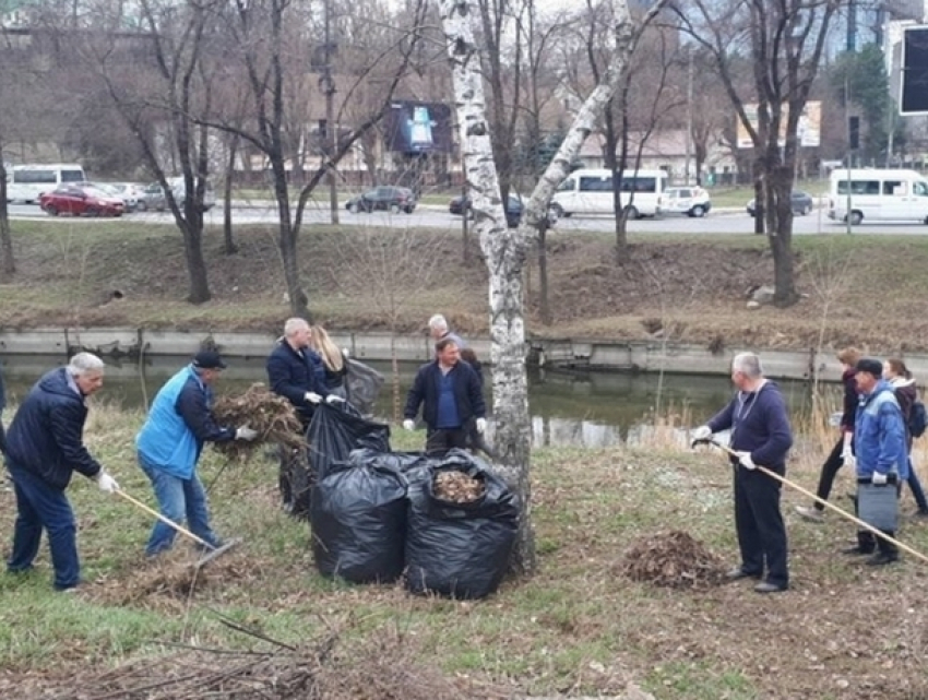 Более 1500 человек приняли участие в уборке русла реки Бык в Кишиневе