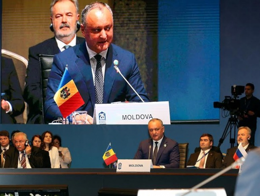 Главные направления партнерства Молдовы и ОЧЭС назвал Игорь Додон на саммите в Турции