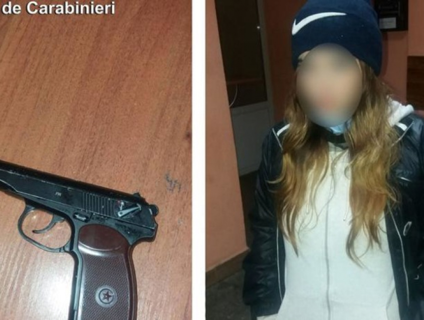 Вооружена и опасна. Девушка гуляла по улицам Кишинева с пневматическим оружием