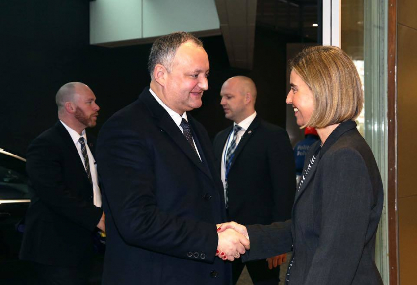 В ближайшие месяцы по приглашению Игоря Додона Молдову посетит верховный представитель ЕС по иностранным делам и политике безопасности 