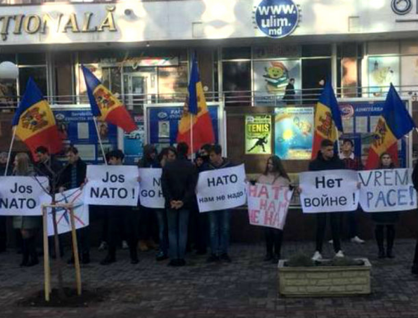 Скандальное открытие офиса НАТО вызвало волну протестов в Кишиневе