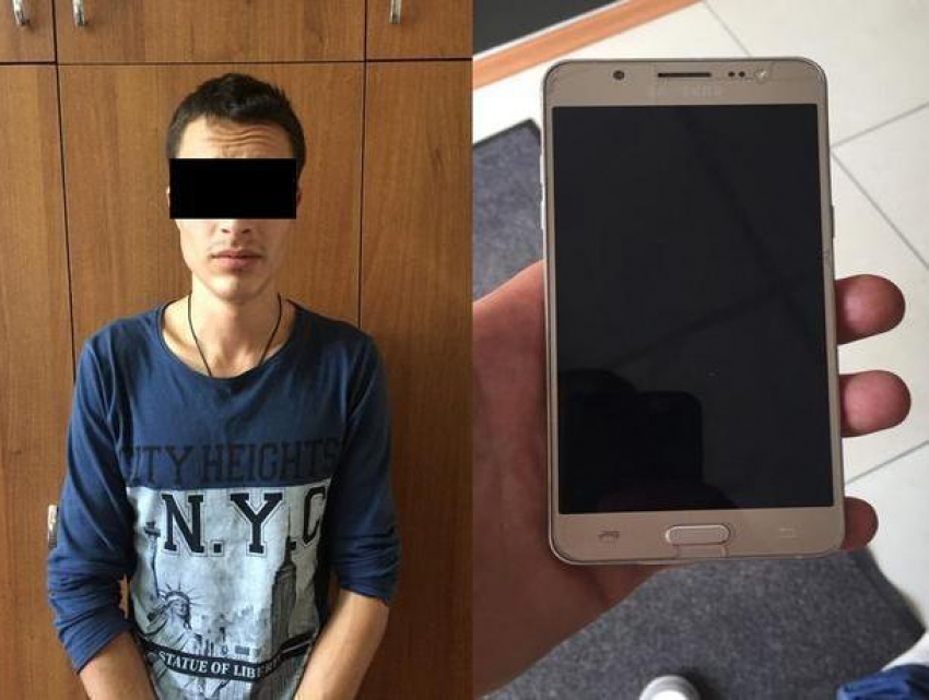 Задержание грабителя, вырвавшего сумку из рук девушки на Рышкановке, попало на видео