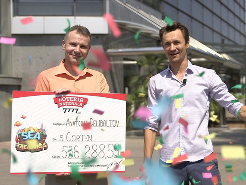 Житель Тараклии выиграл всего за 2 лея джекпот е-билета Sea of Treasures – 536 288,59 леев