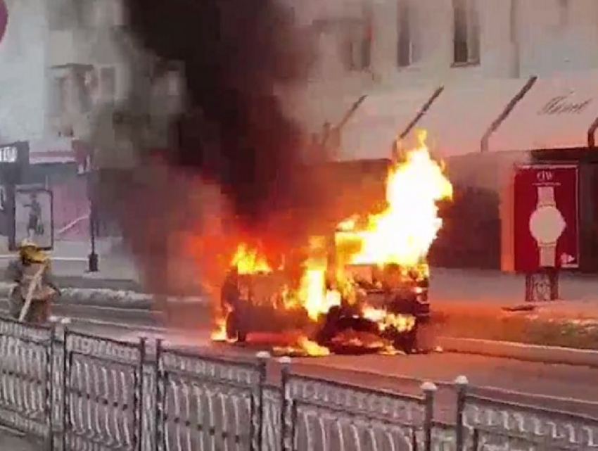 В Тирасполе улица превратилась в огненную геенну