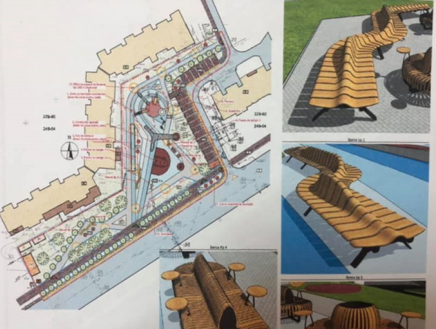  В Кишиневе благоустраивают периферийный сквер 