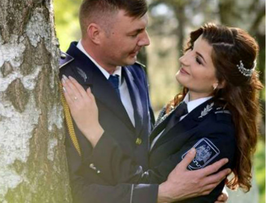 Необычная свадьба: любовь связала судьбы полицейских с границы Молдовы и Румынии