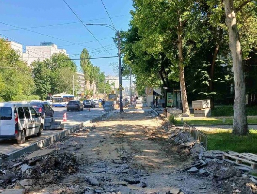 Участок бульвара Дечебал в Кишиневе будет временно перекрыт