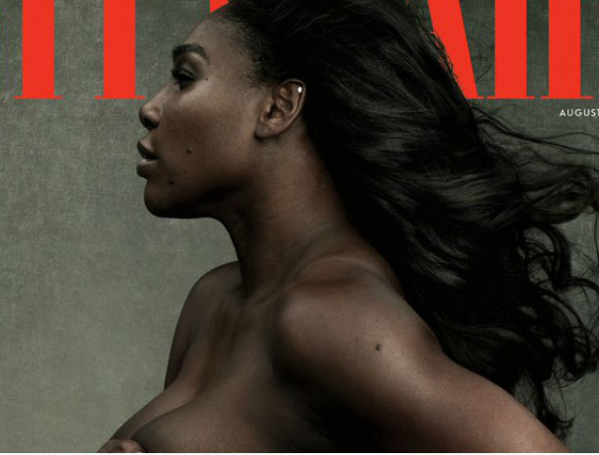 Беременная Серена Уильямс потрясла американцев обнаженным фото для обложки журнала
