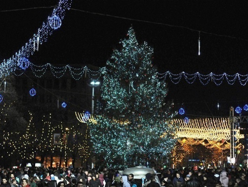 Удивленная Сильвия Раду потребовала у Нистора Грозаву объяснения, «почему у нас две новогодние елки"