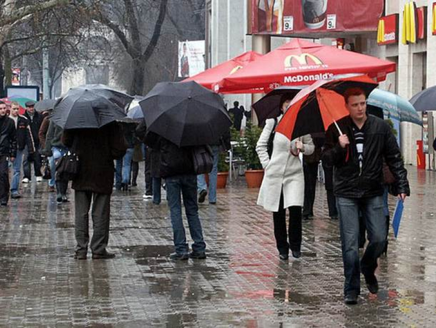 В субботу в Молдове будет тепло и  дождливо