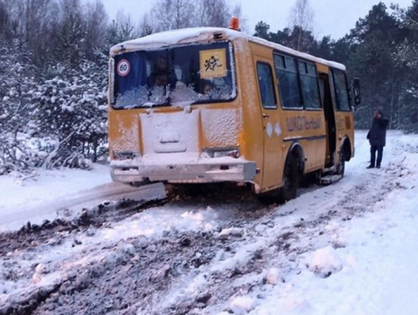 Снегопад и дефектные автобусы сорвали занятия в школе для 140 учеников в Молдове 