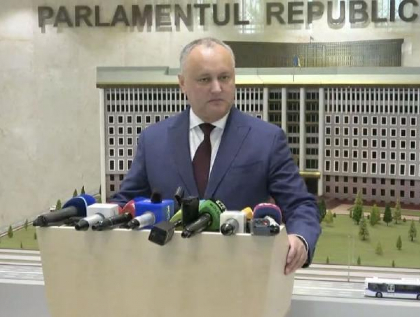 Президент Игорь Додон выступил с заявлением для прессы