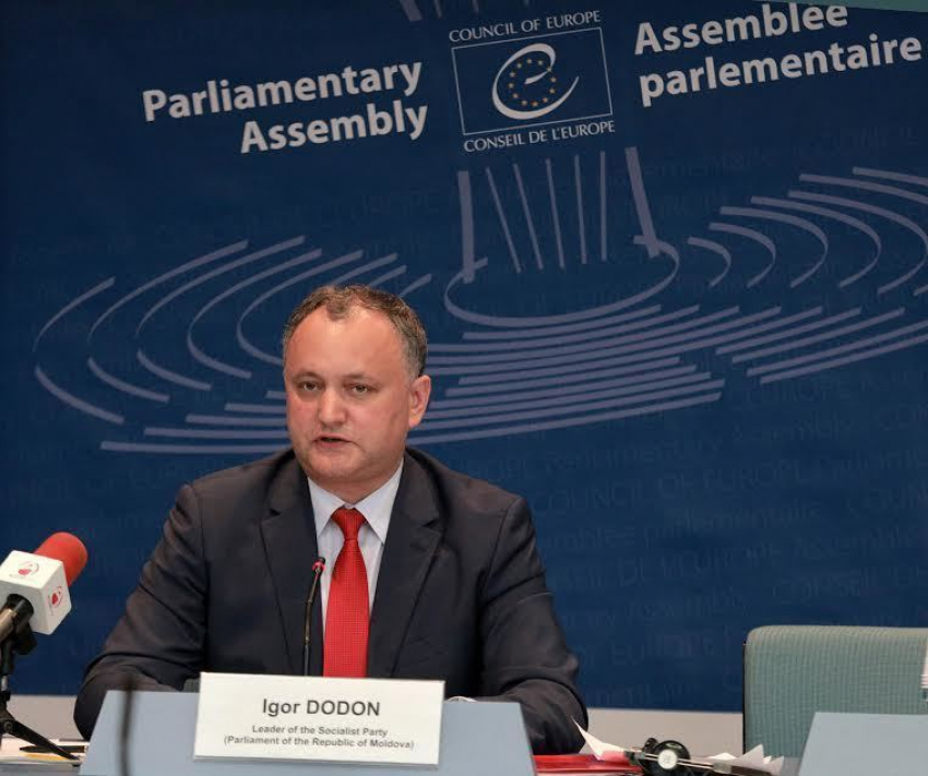 Додон - европейцам в Страсбурге: Захваченная олигархами Молдова - ваша «заслуга» 