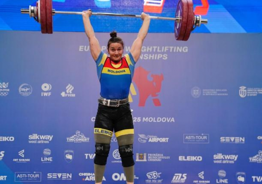 Елена Еригина из Комрата завоевала золото на чемпионате Европы по тяжёлой атлетике