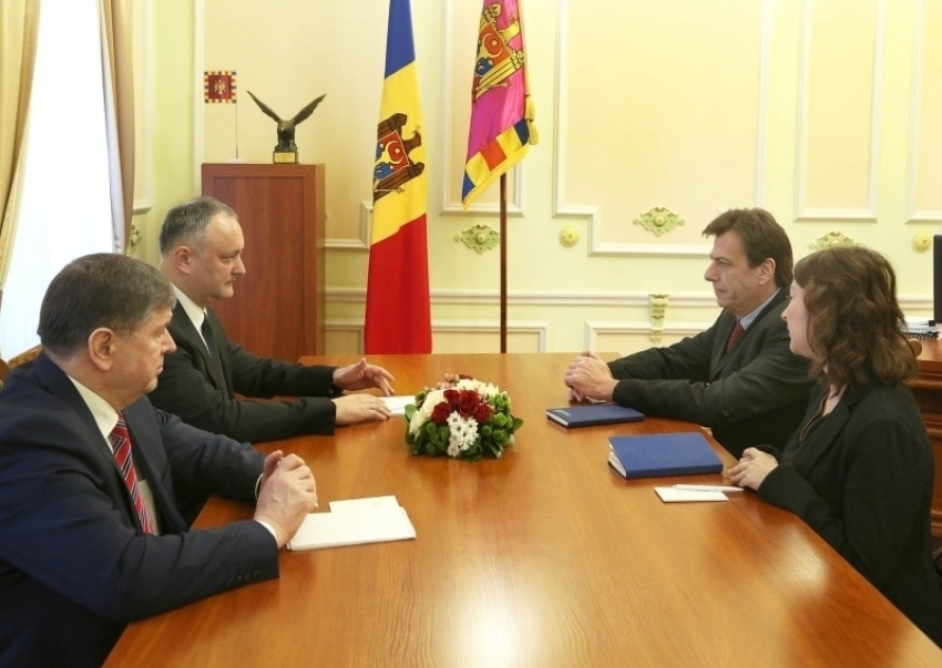 Игорь Додон встретился с главой офиса Совета Европы в Кишиневе 