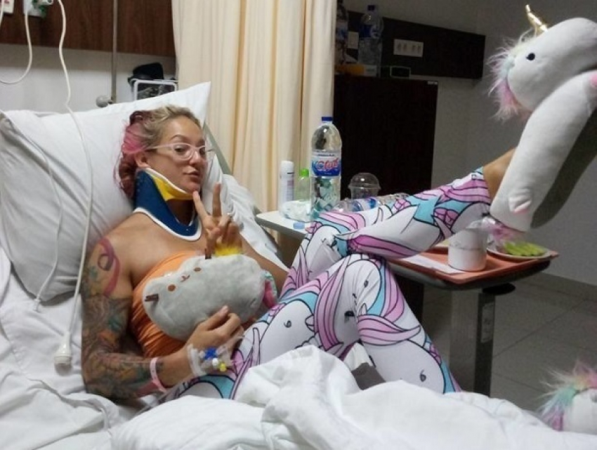 Американская гимнастка сломала шею, снимая на видео собственное падение 