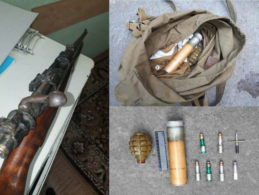 Оружие и боеприпасы обнаружили в столице и Криулянах и сняли на видео 