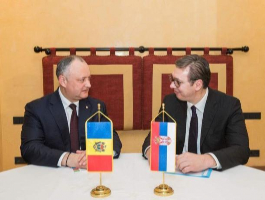 Игорь Додон встретился с президентом Сербии и договорился об углублении сотрудничества по всем направлениям