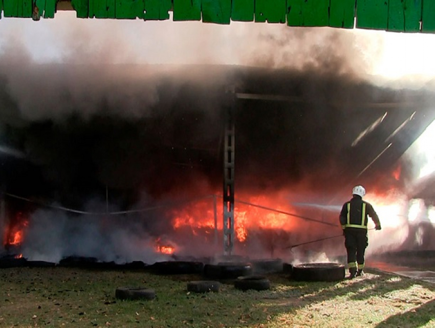 Милицейский тир сгорел в Тирасполе во время стрельбы