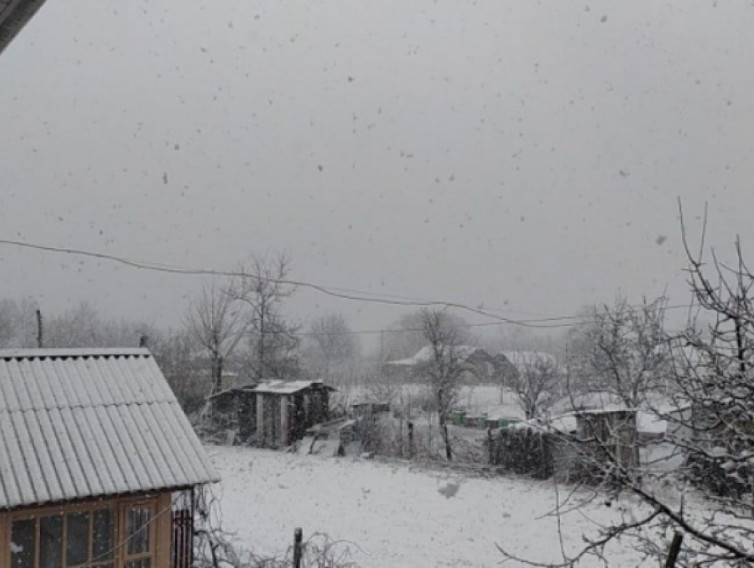 Зима вспомнила про Молдову – на севере республики идет снег