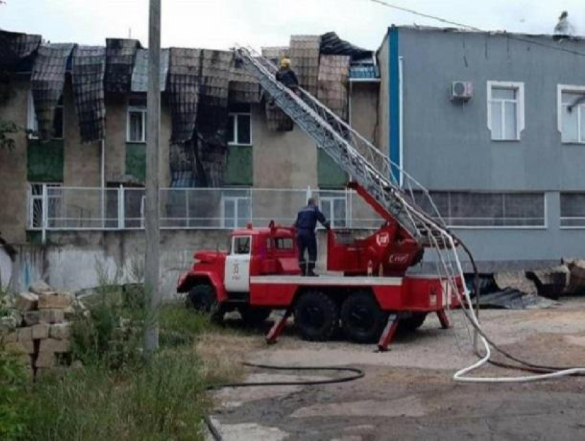 В Резине загорелся местный инспекторат полиции