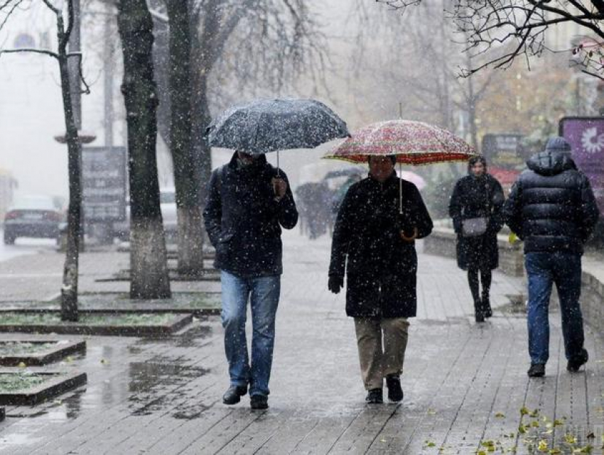 Среда в Молдове будет дождливой: на севере республики возможен снег
