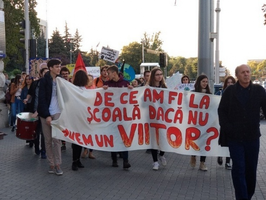 Молдова присоединилась к Всемирной забастовке в защиту климата