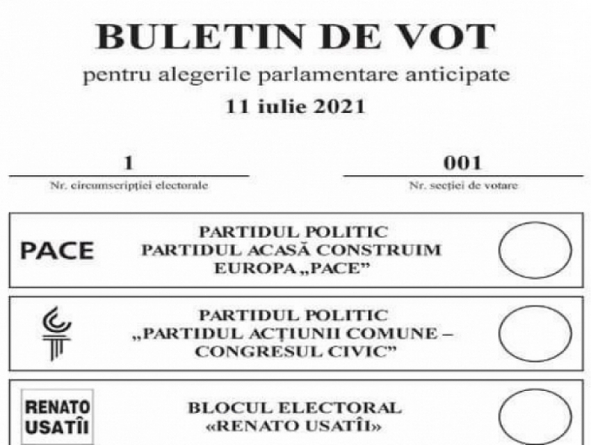 Утвержден образец и текст бюллетеня для голосования на выборах 11 июля  